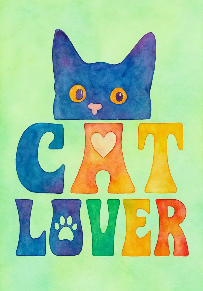 amante dei gatti divertente gatto poster da limous