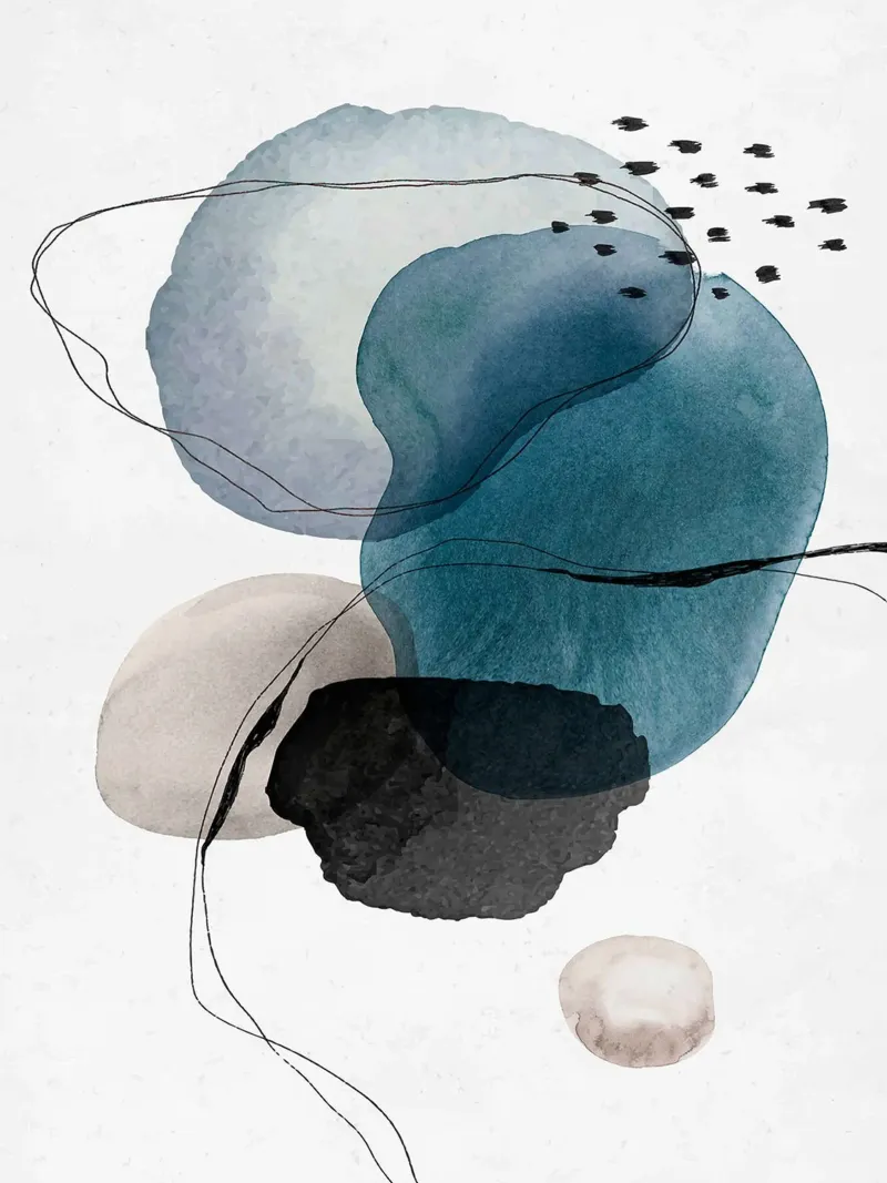 Impressioni Boho II poster con telaio in alluminio da June Jordan