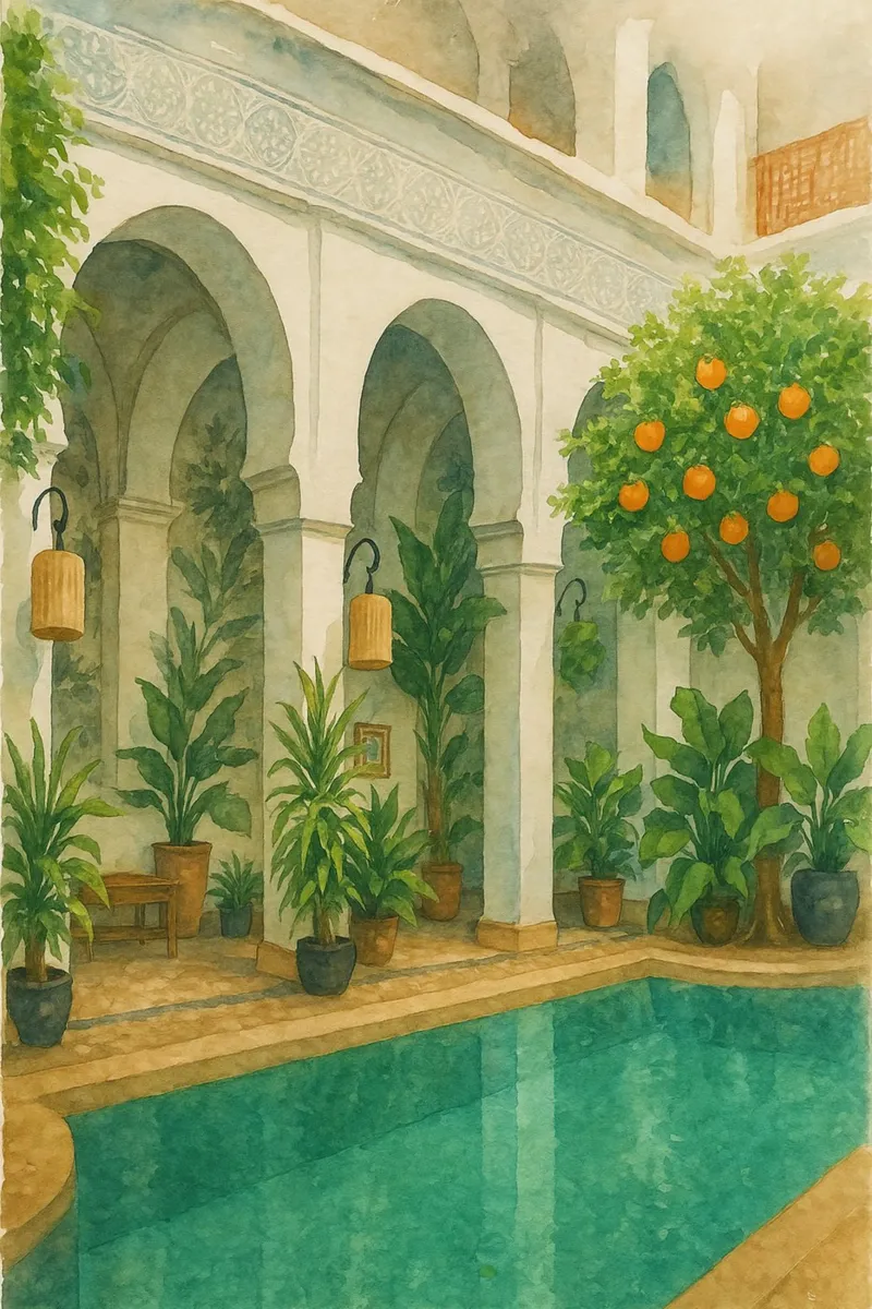 Riads of Marrakech poster con telaio in plastica da Ramcdc