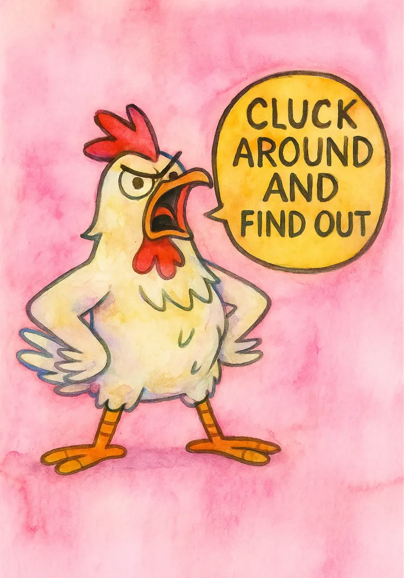 gallo divertente poster da limous