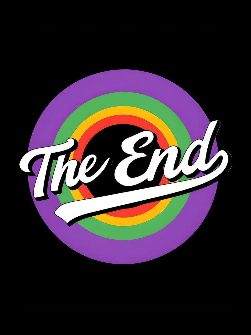 The End - Dibujos animados poster con marco de aluminio de 🥝 KIWI STORE