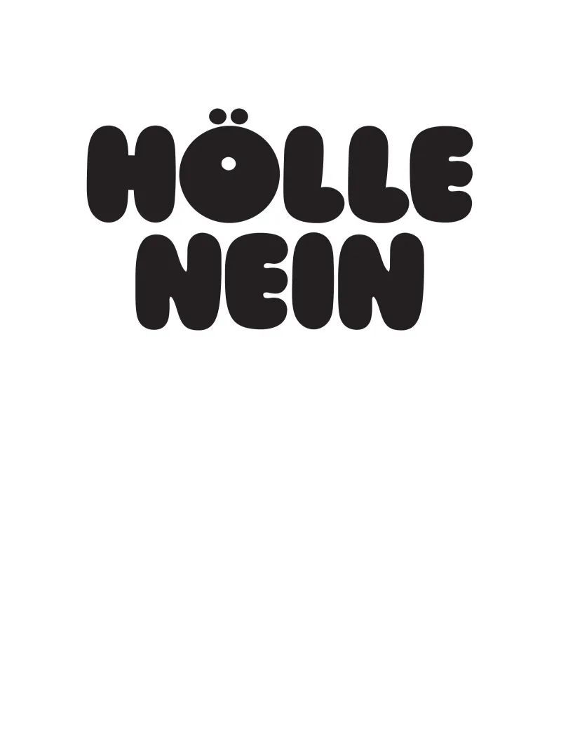 Hölle Nein canvas met Baklijst van Verplanungsagentur