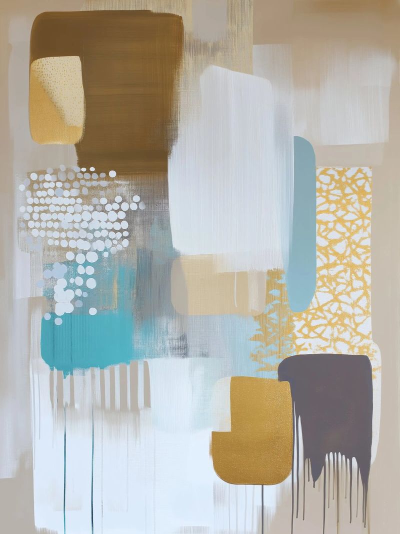 Abstract boho canvas van Imagine