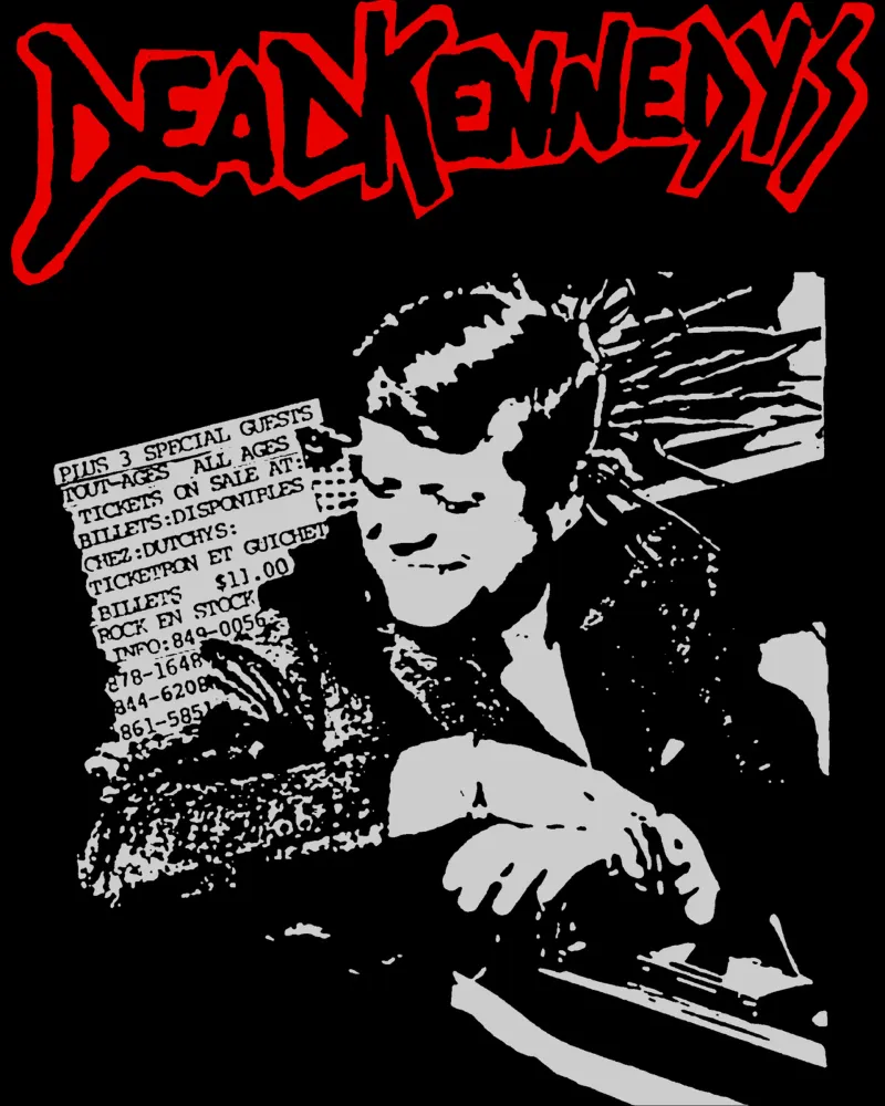 Maglietta essenziale dei Dead Kennedys poster con telaio in alluminio da igoshartwrks