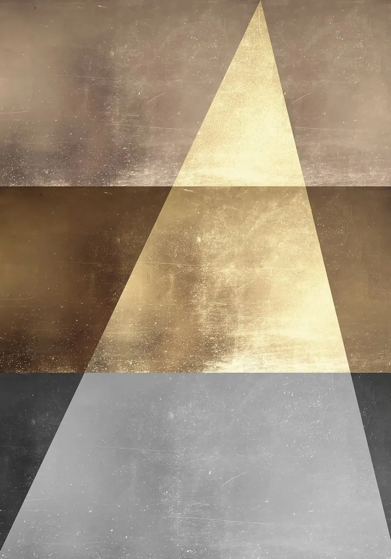 triangle lumière ombre texture poster de Patrick M Gerber