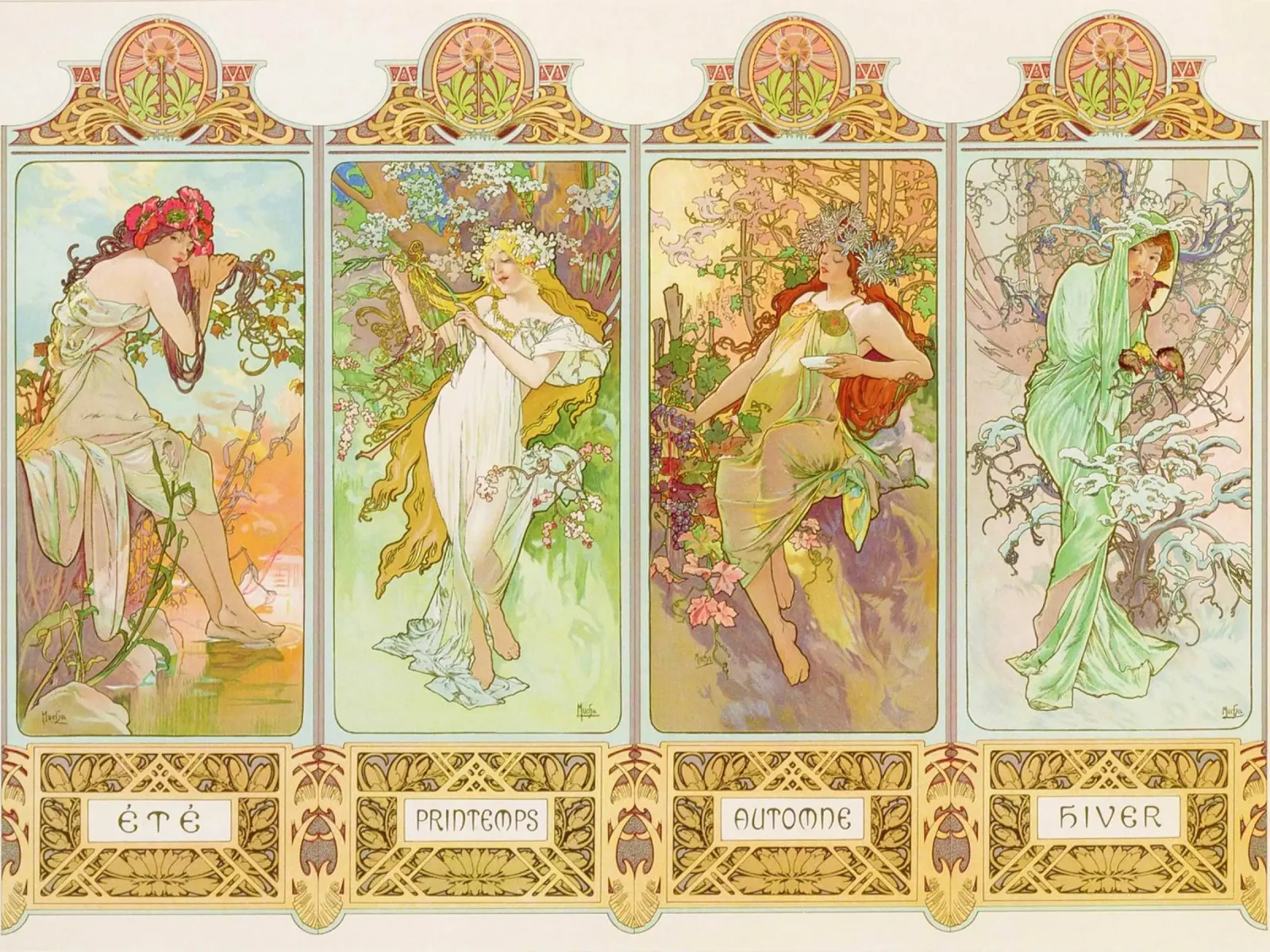 Le stagioni poster da Venus Art
