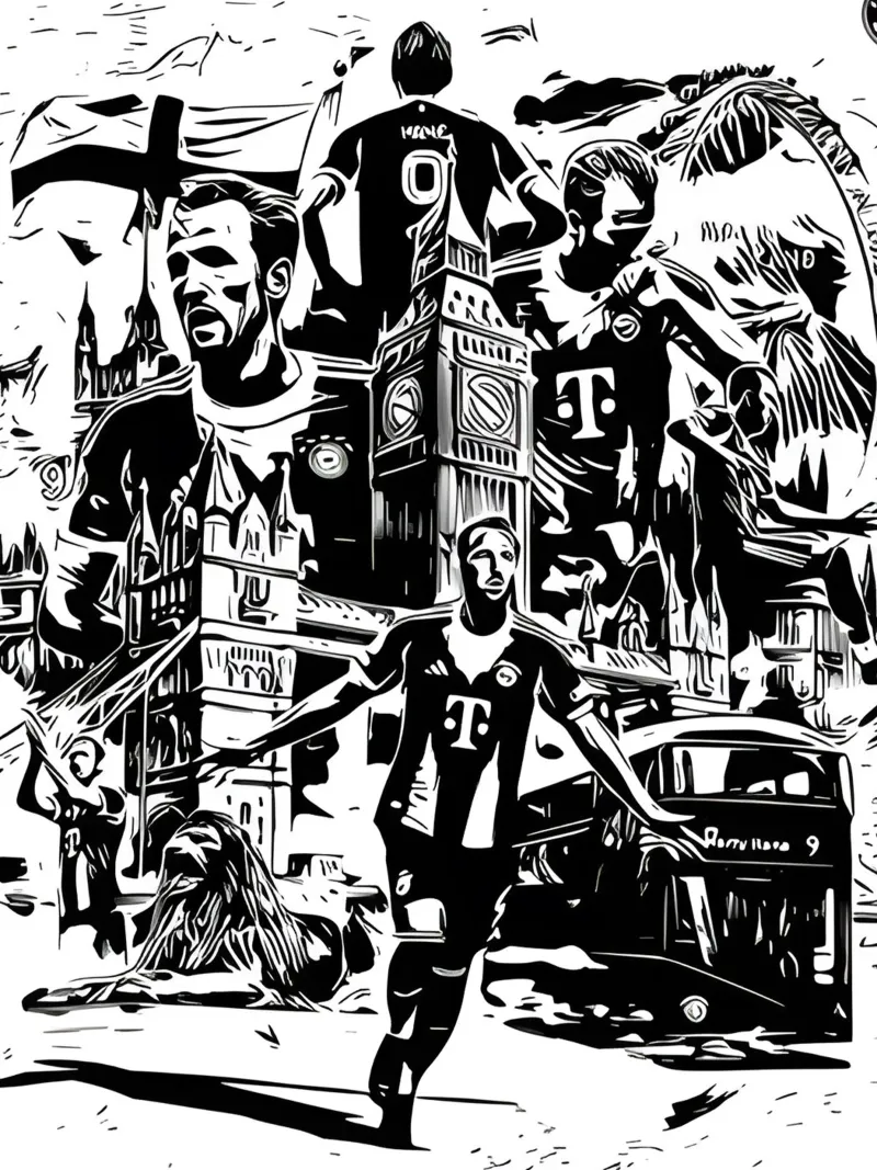 harry kane - fc bayern munchen poster da dark eagle