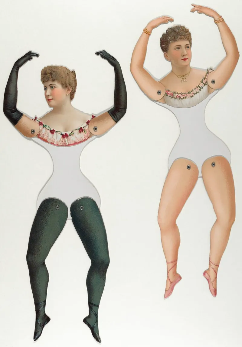 Ballerina and Bloomer Girls poster da vintageshop