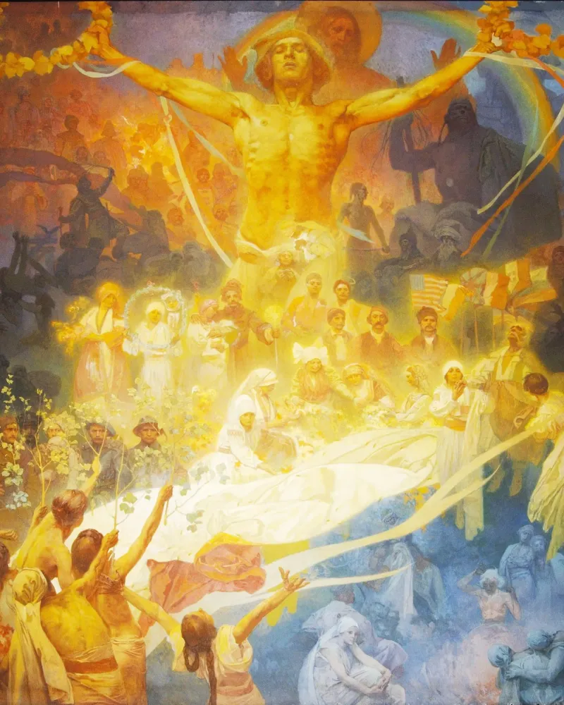 L'Epopea slava, Ciclo XX di Alphonse Mucha fa parte dell'arte poster con telaio in plastica da Venus Art
