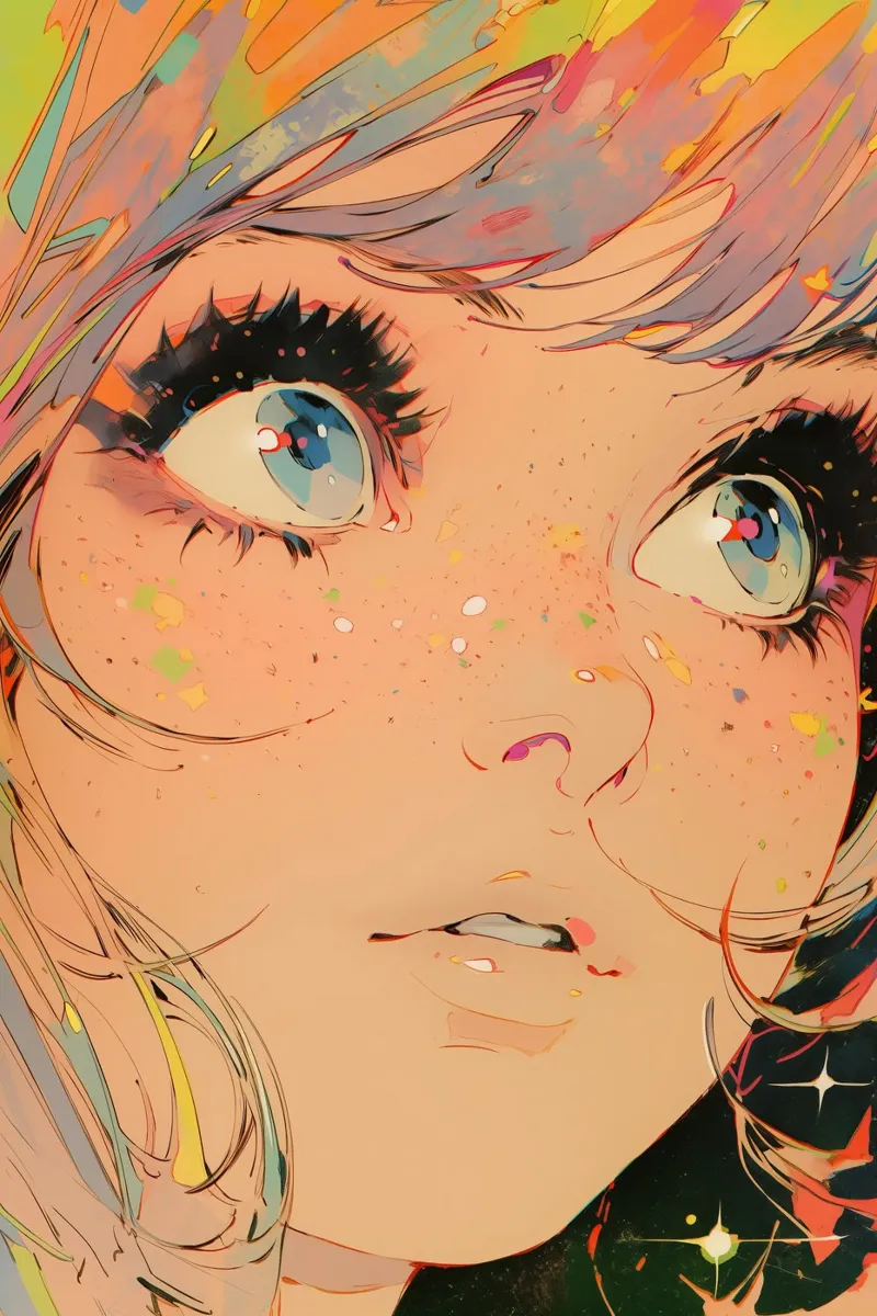 Pixie Pop Collection No 01 poster con telaio in legno da treechild