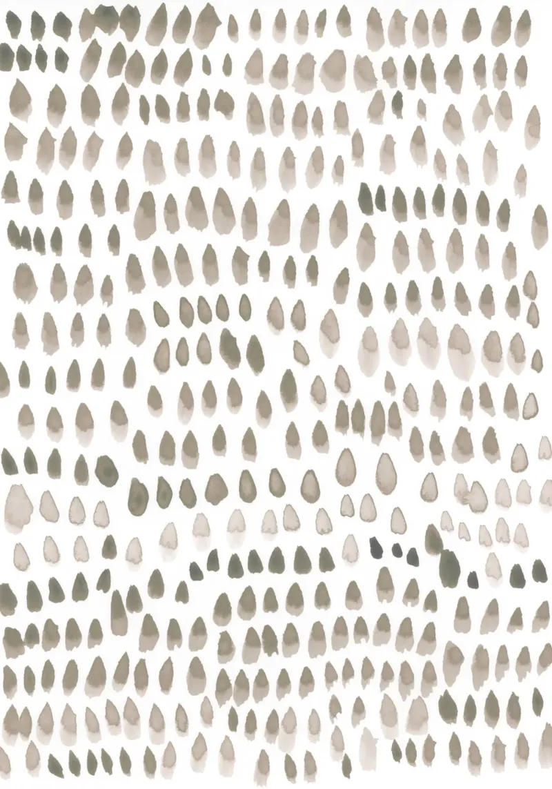 painted dots light brown carta hahnemühle da IRIS LEHNHARDT FINE ART