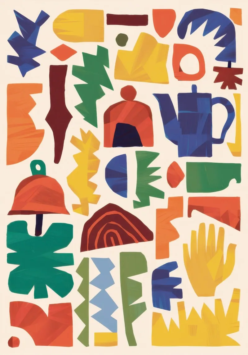 Carnevale dalle forme giocose poster con telaio in plastica da Snow Mist