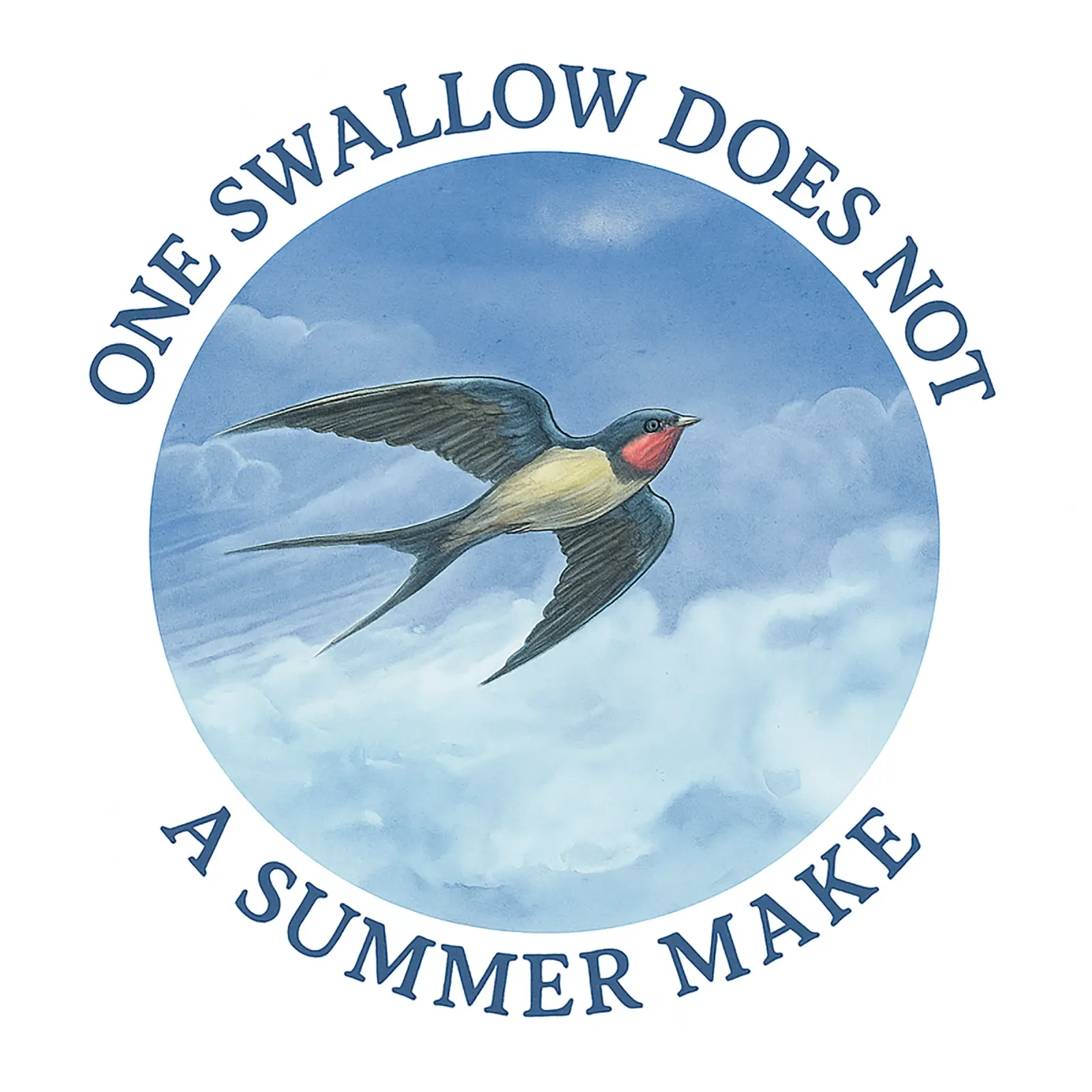 ONE SWALLOW DOES NOT A SUMMER MAKE poster by Vintage Van Gogh