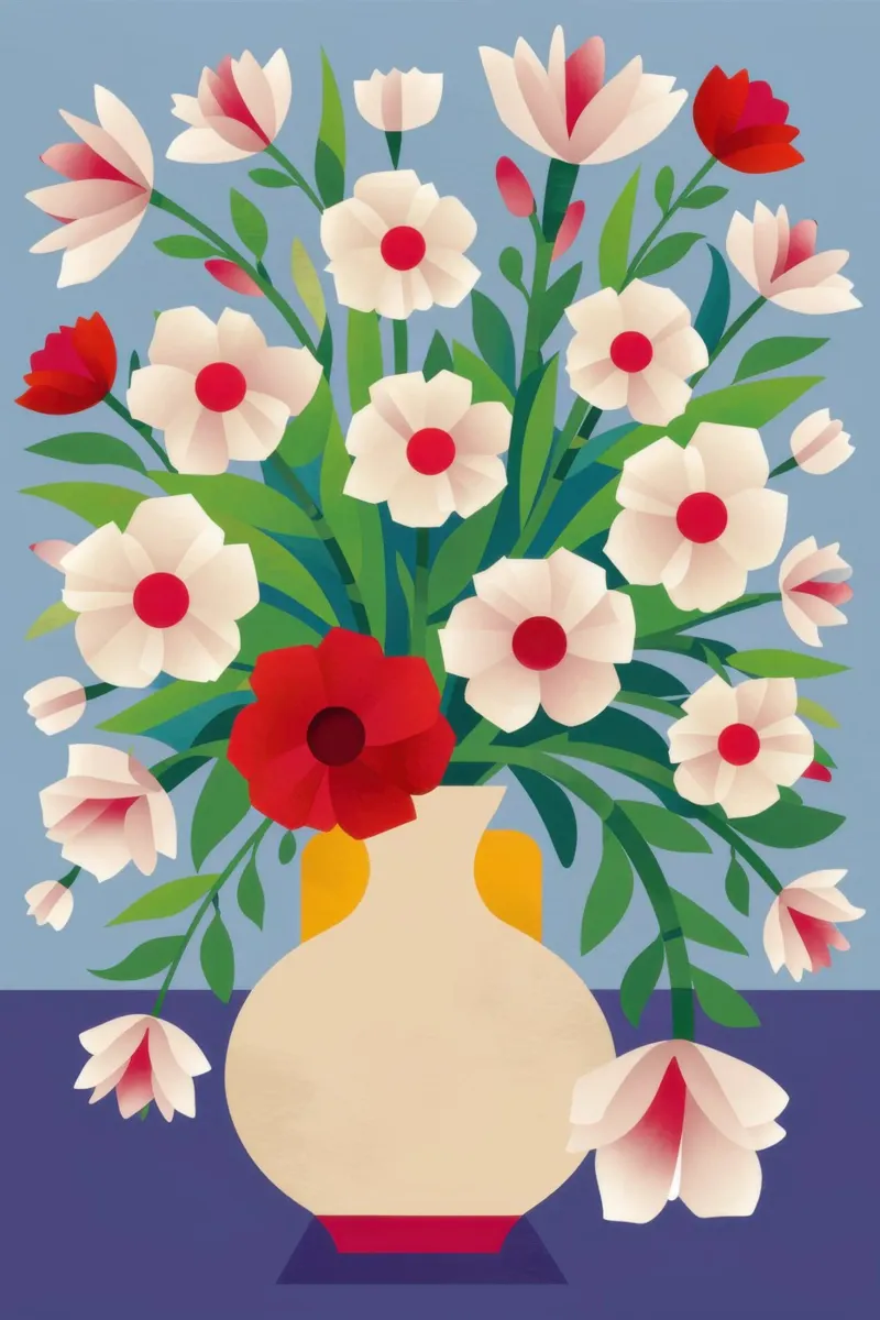 Celebrazione della fioritura cremisi poster da Bruce Juice