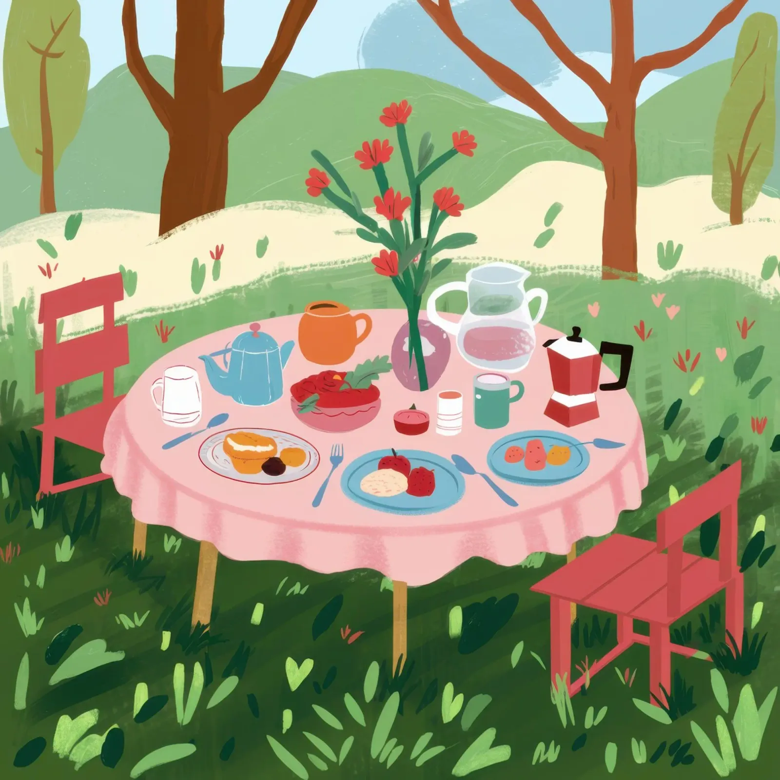 Perfezione del picnic pastorale poster da Bruce Juice