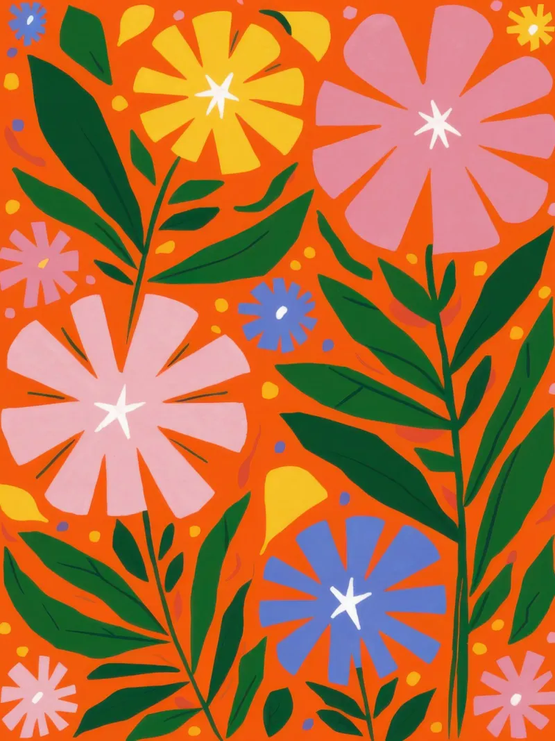 Giubileo di fiori d'arancio poster con telaio in legno da Bara Suara