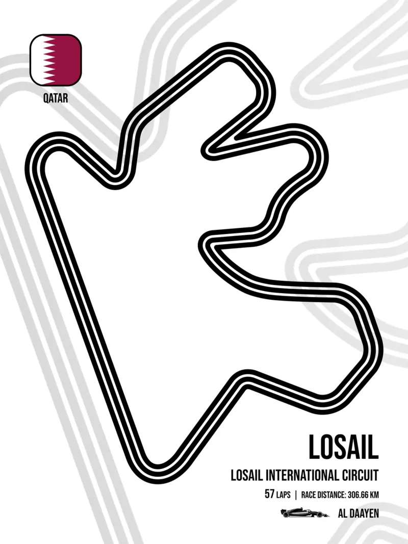 Ippodromo di Losail poster da Mariel Toigo