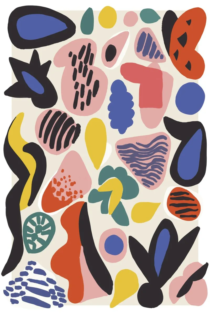 Summer Collection poster con telaio in alluminio da treechild