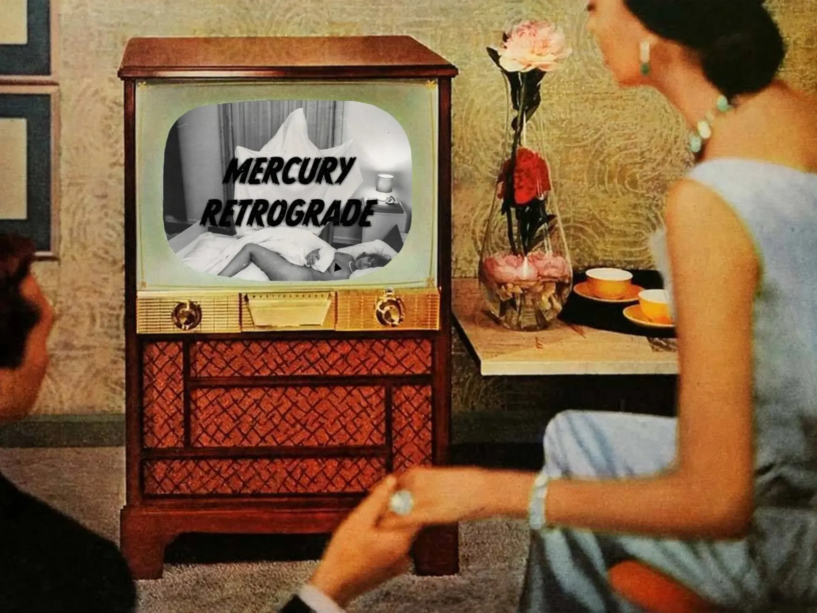 Spooky Mercury Retrograde poster con telaio in legno da MsGonzalez