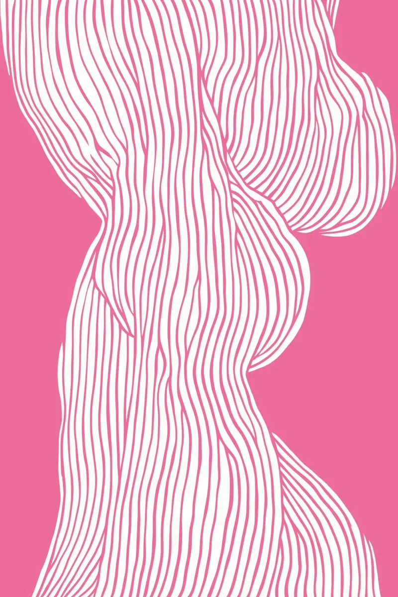 Fibers Pink alu-dibond by treechild