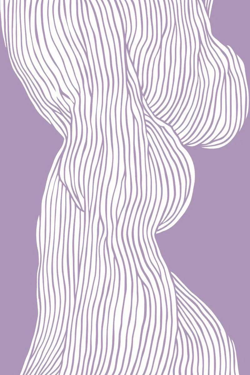 Fibers Purple acrylic glass by treechild