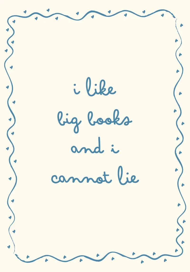 "I Like Big Books and I Cannot Lie" - Funny Book Lover Poste canvas with Floater frame by vintagepod
