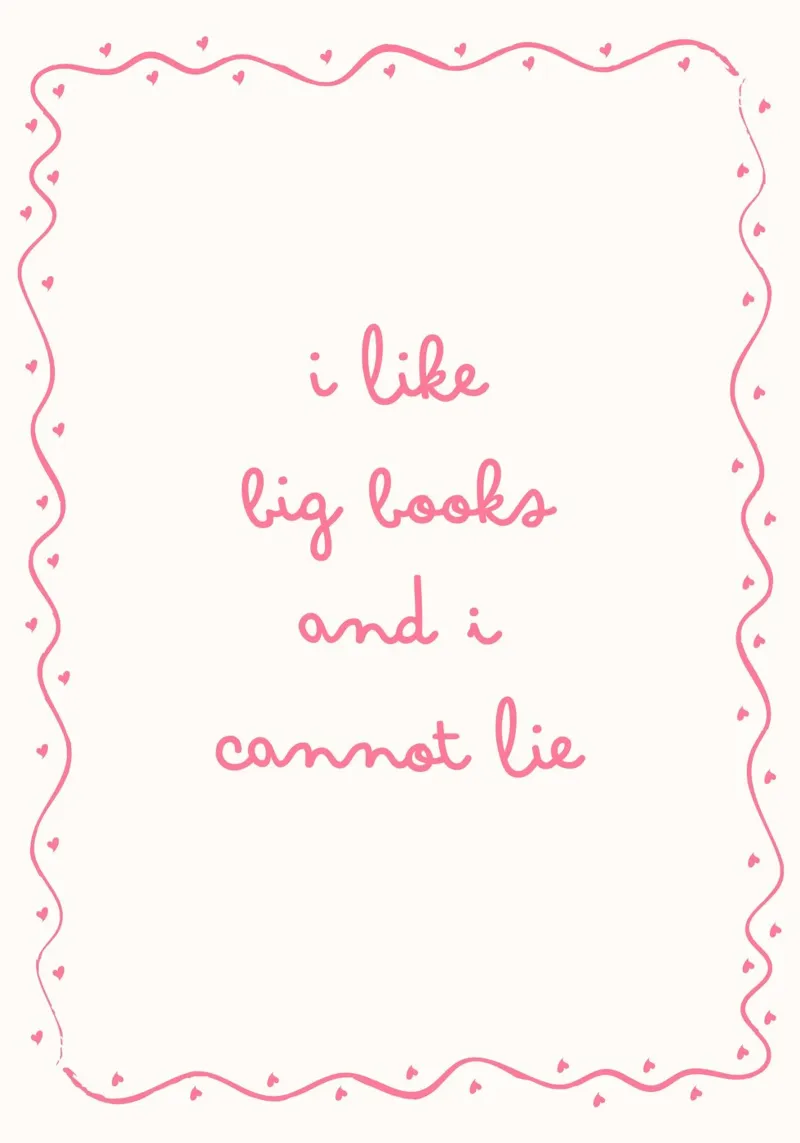 "I Like Big Books and I Cannot Lie" - Funny Pink Poster canvas with Floater frame by vintagepod