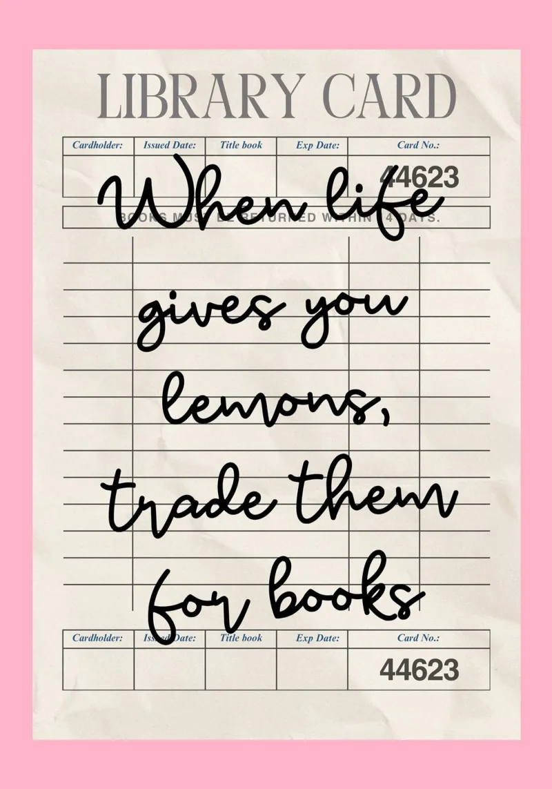 "Quando la vita ti dà i limoni" - Poster per la tessera della biblioteca poster da vintagepod