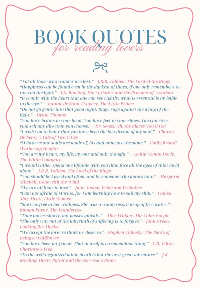Citations de livres classiques pour les amoureux de la lecture - Art Print poster de vintagepod