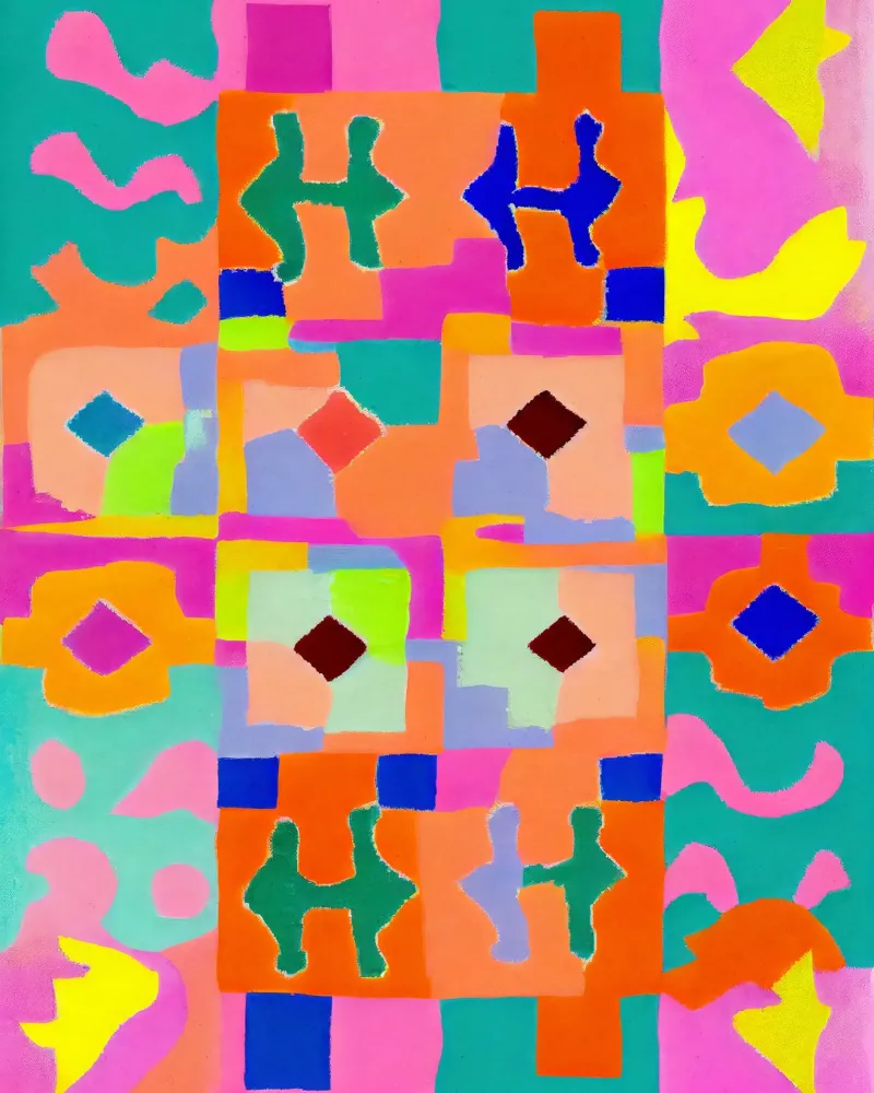 Neon Peru Pattern poster da treechild