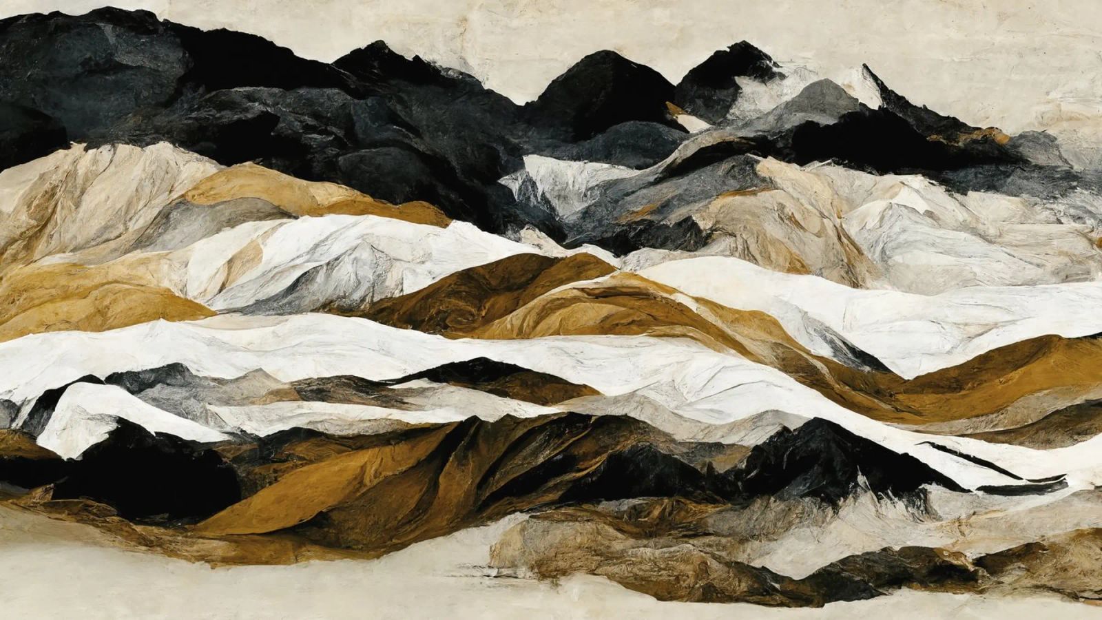 Rough Mountains No 2 poster by treechild