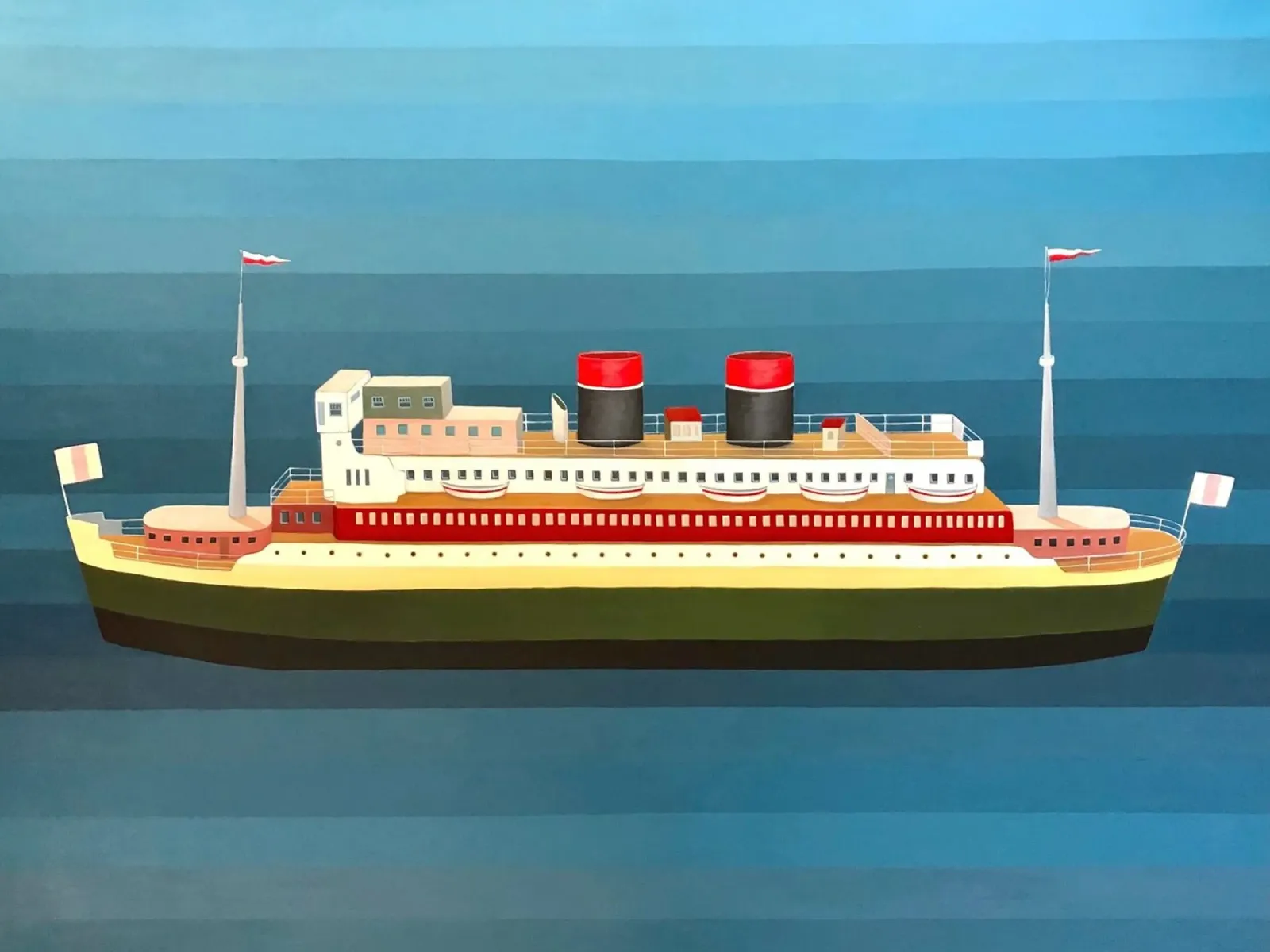Nave passeggeri - Angela Burson tela con Cornice a cassetta da Seilerprints