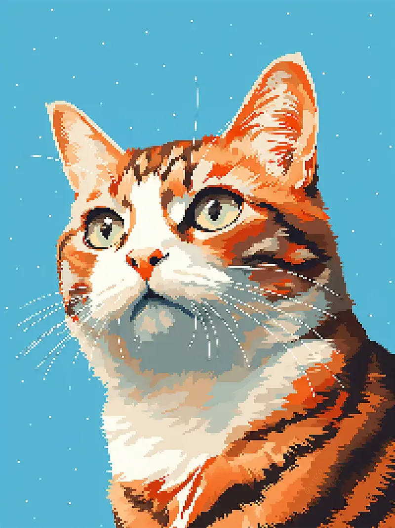 gatto soriano pelo arancione occhi verdi baffi poster con telaio in legno da Frank J Weissmuller
