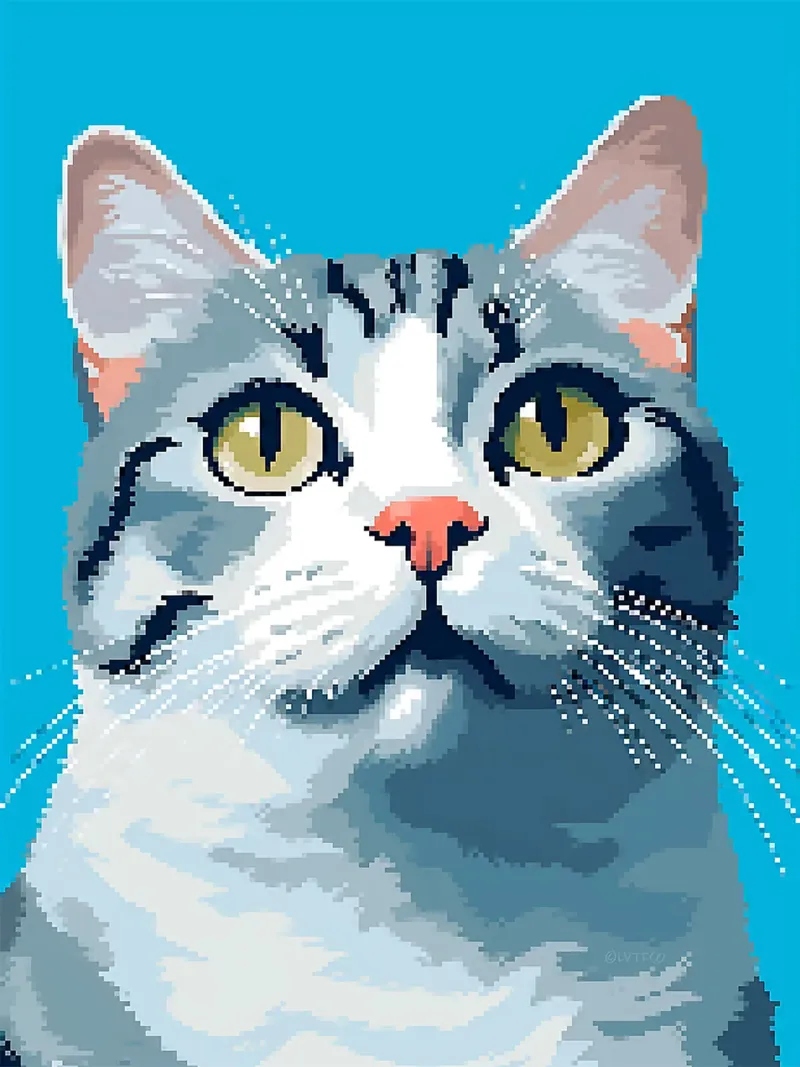 gatto soriano baffi orecchie occhi poster con telaio in legno da Frank J Weissmuller