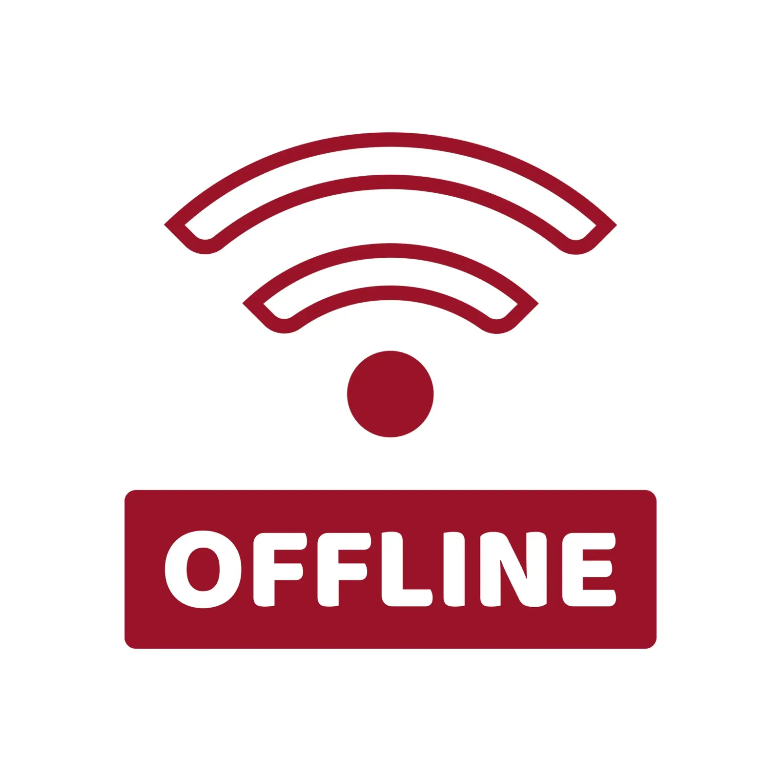 Offline - No Wifi hahnemühle by Black Sign Artwork