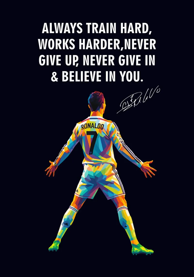 Cristiano Ronaldo quotes poster da HopeStudio