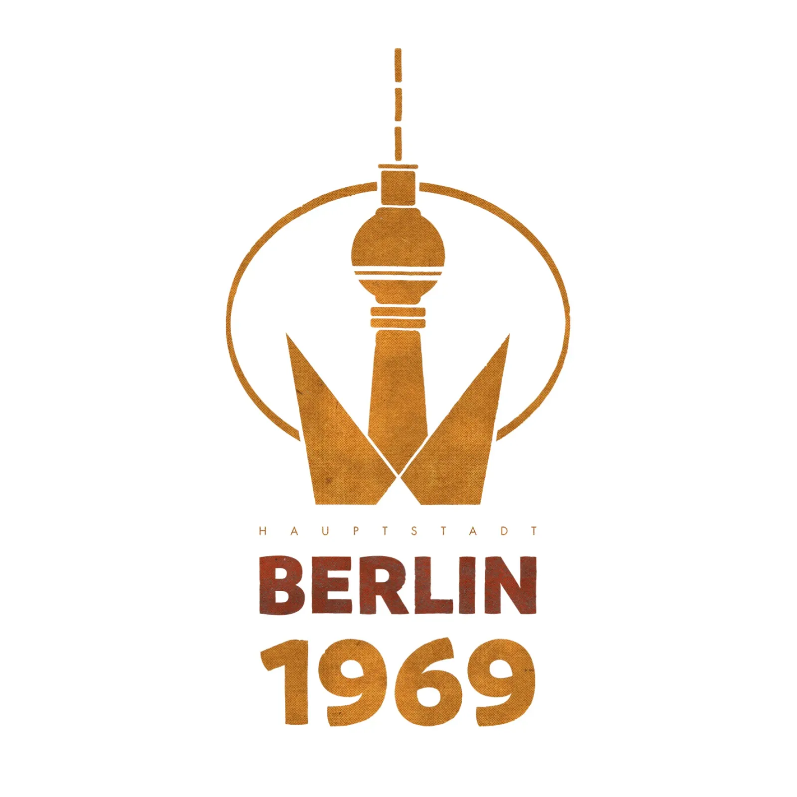 Berlin 1969 - Television tower canvas by DDR DESIGN