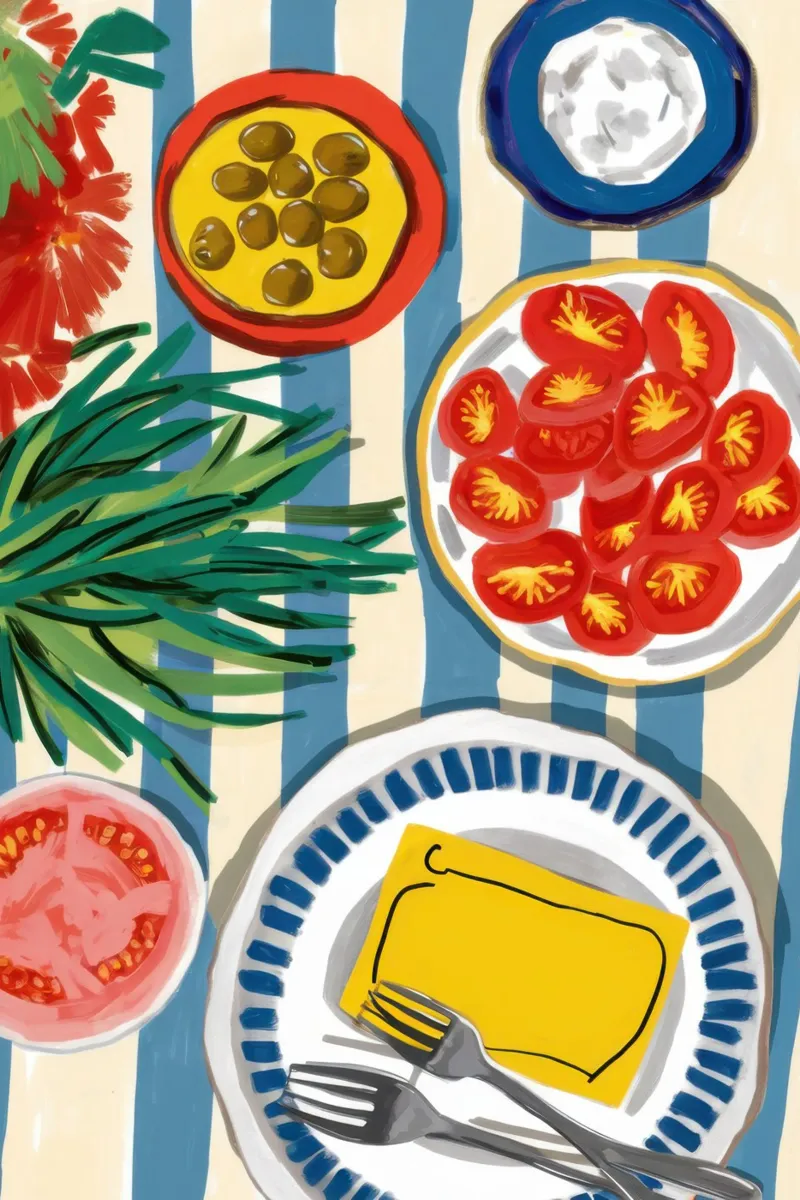 Festa del pomodoro striato poster da Bruce Juice