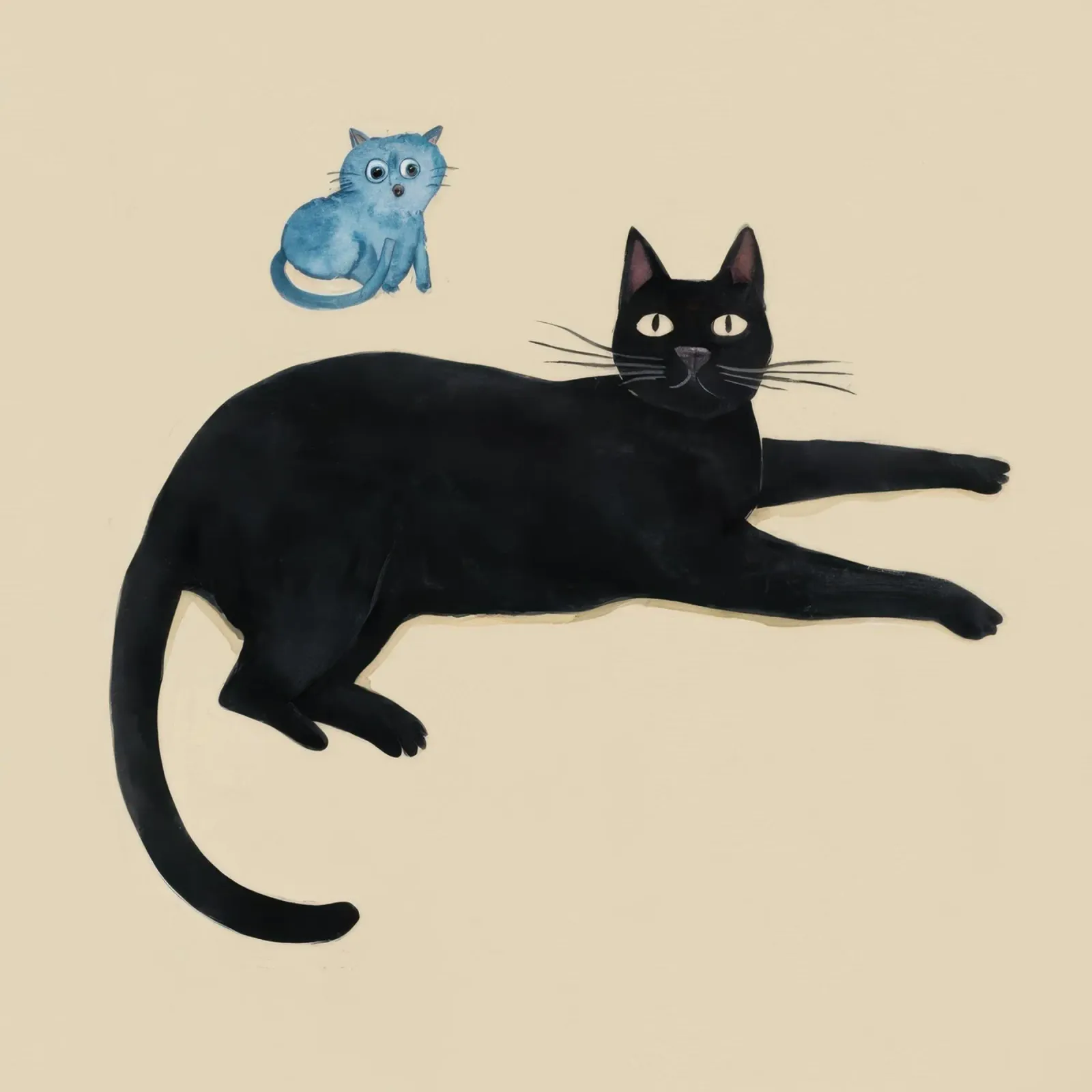 Cat and Mouse canvas with Floater frame by Lyra Glaze