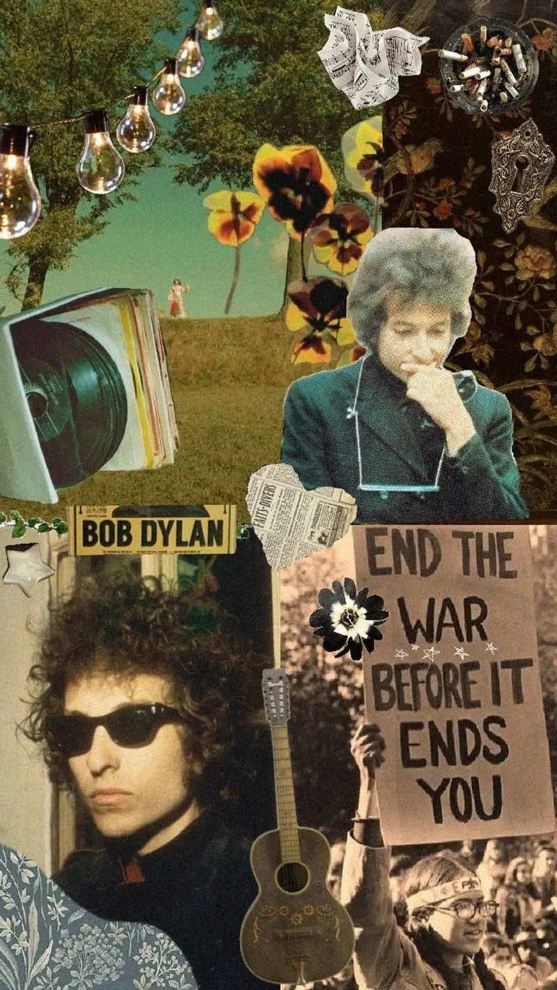 Canzoni di Bob Dylan dal vivo poster con telaio in alluminio da xerico