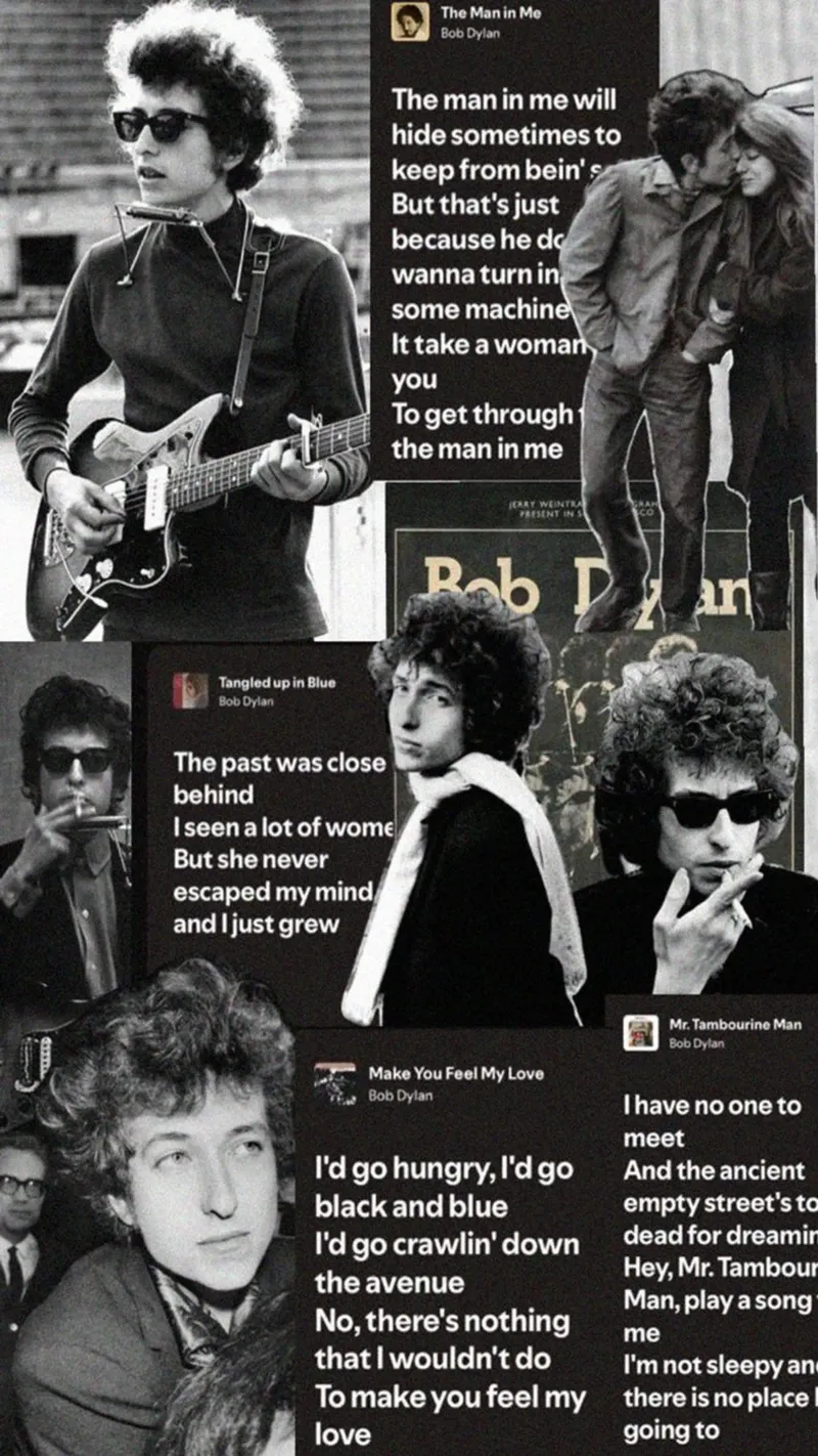 La strada con Dylan poster con telaio in alluminio da xerico