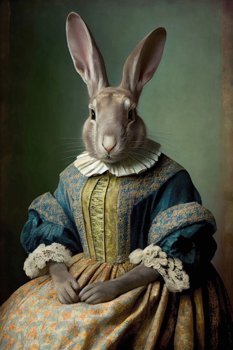 Mrs Bunny poster by treechild