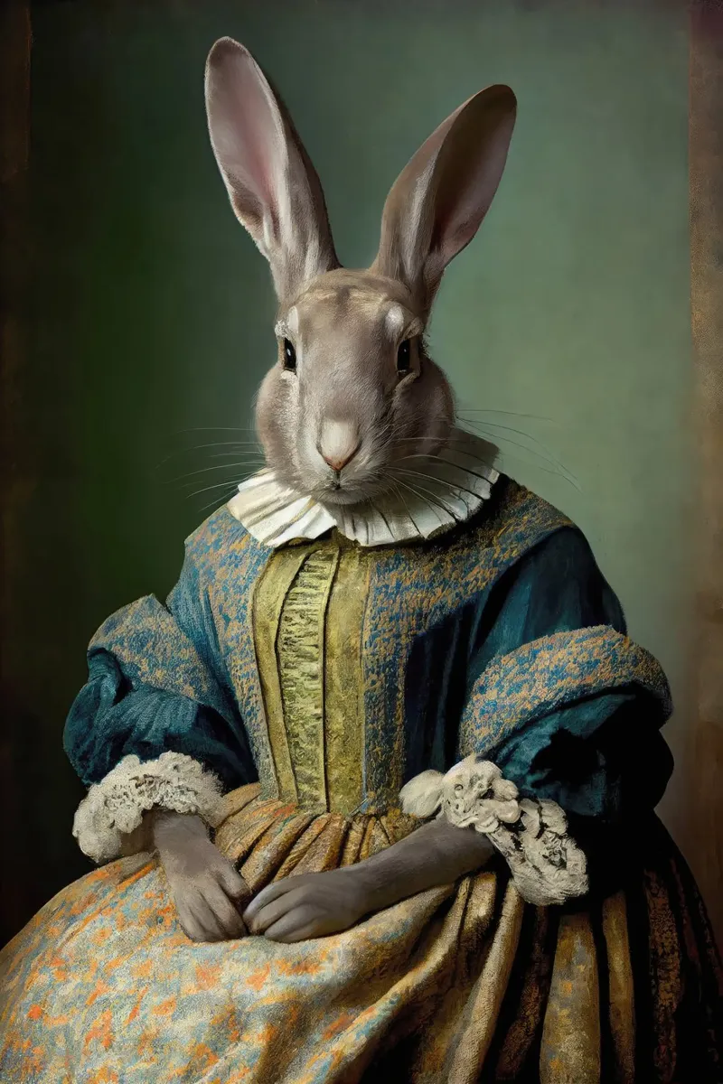 Mrs Bunny poster by treechild