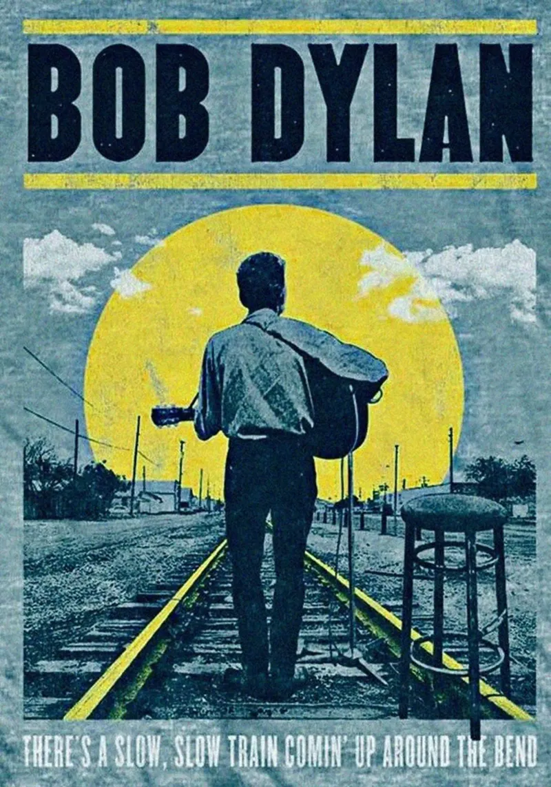 Il tour di Bob Dylan senza tempo poster con telaio in plastica da xerico