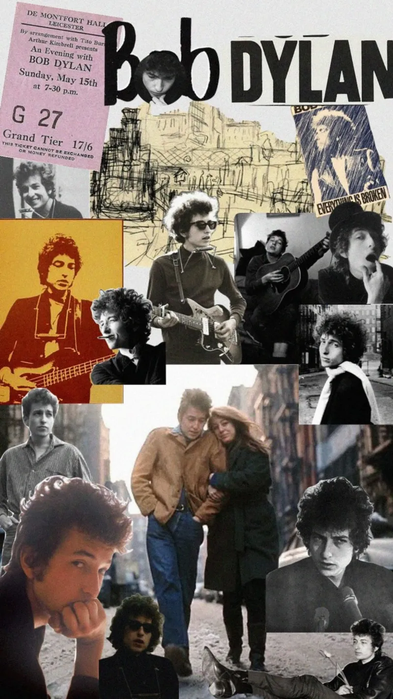Bob Dylan dal vivo in concerto poster con telaio in alluminio da xerico