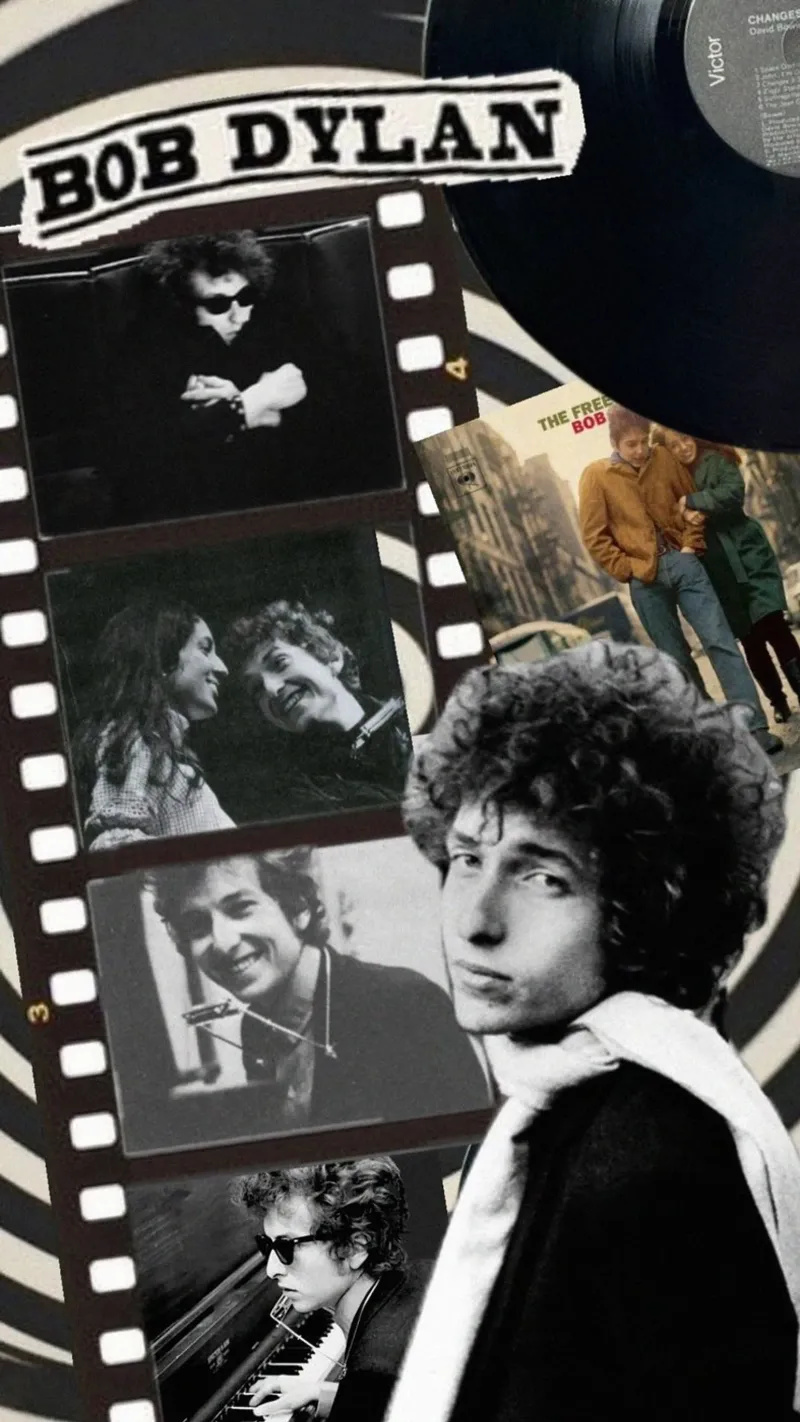 Cronache di Bob Dylan dal vivo poster con telaio in alluminio da xerico