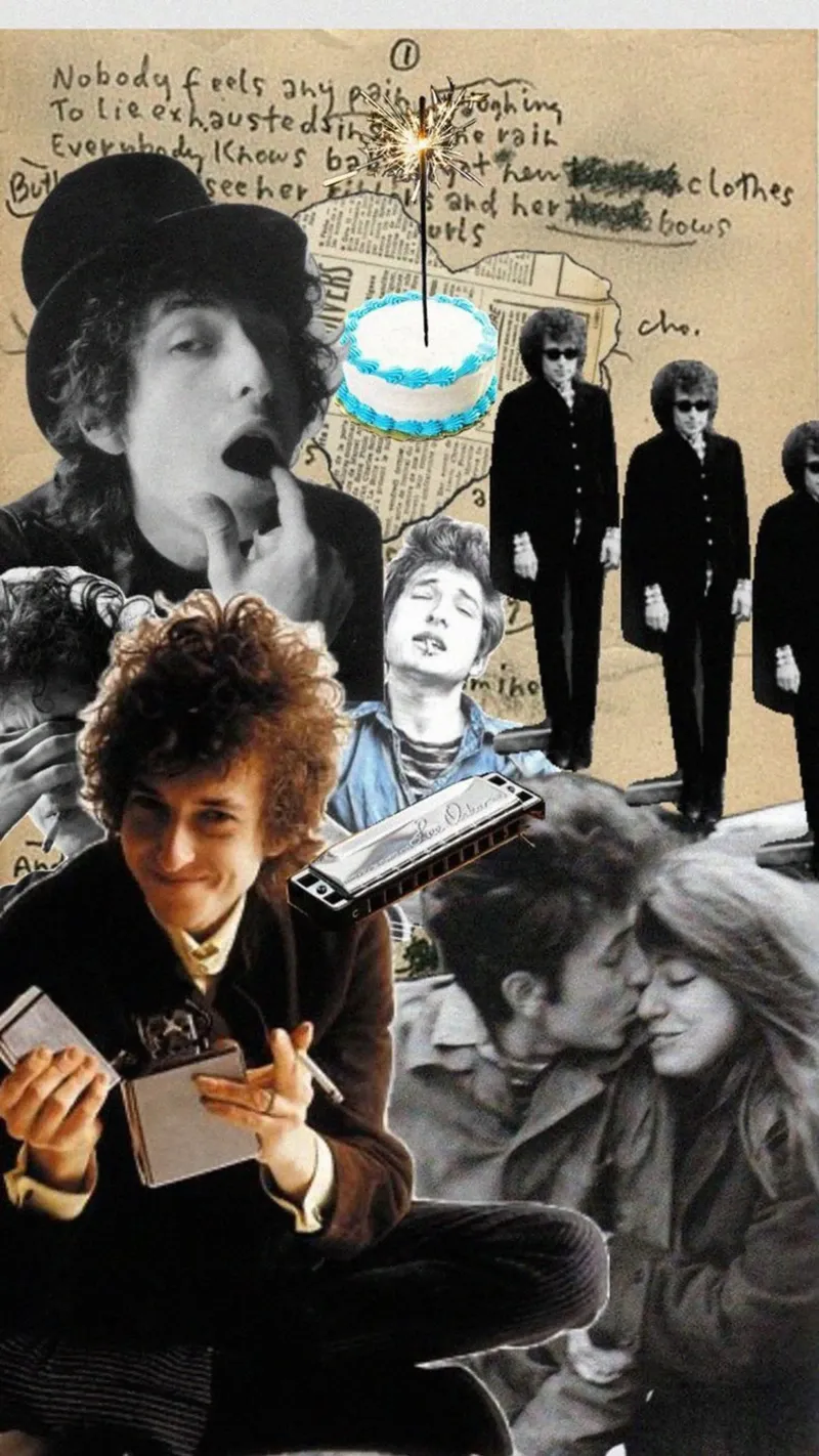 Bob Dylan in armonia poster con telaio in plastica da xerico