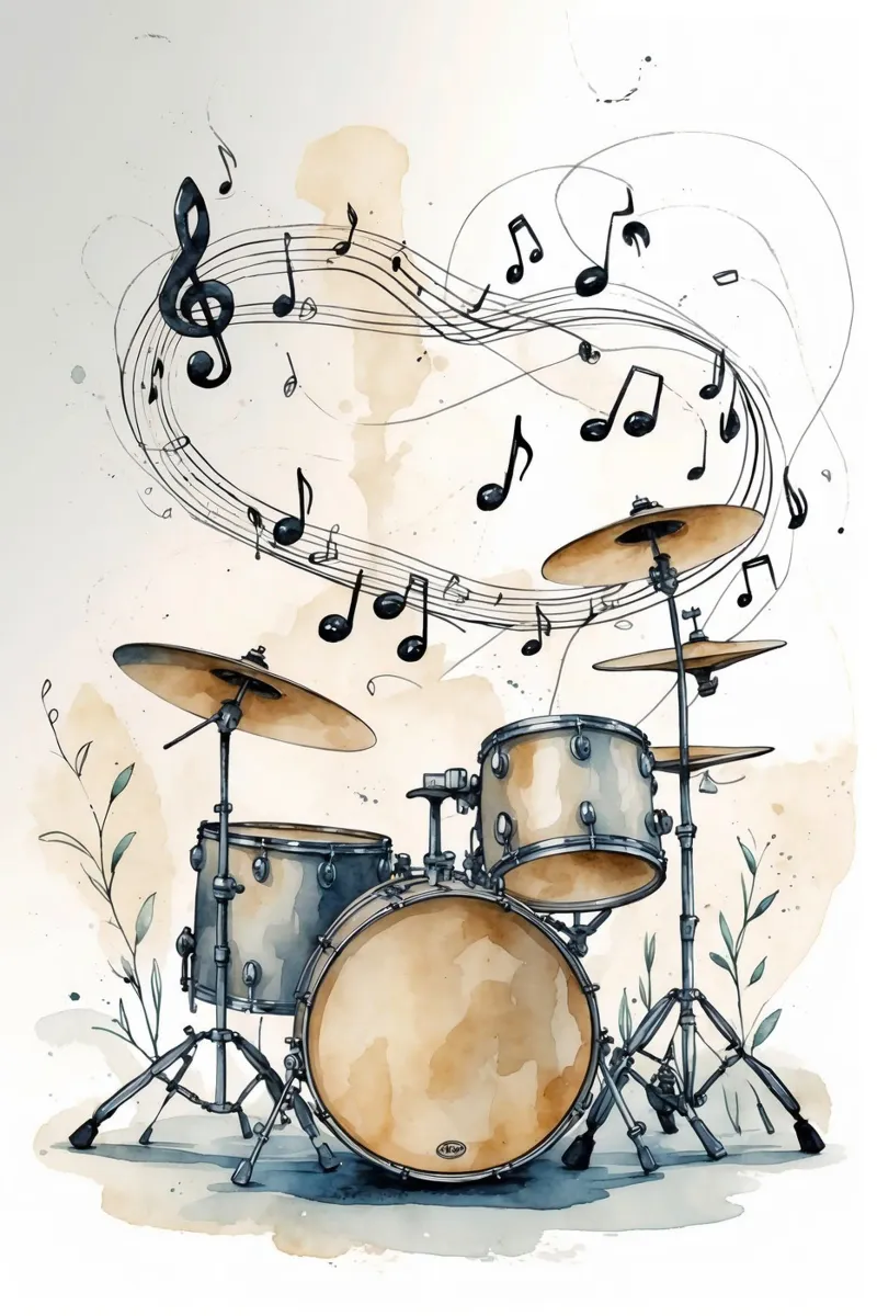 Drums Instrumen poster da Jeff Studio