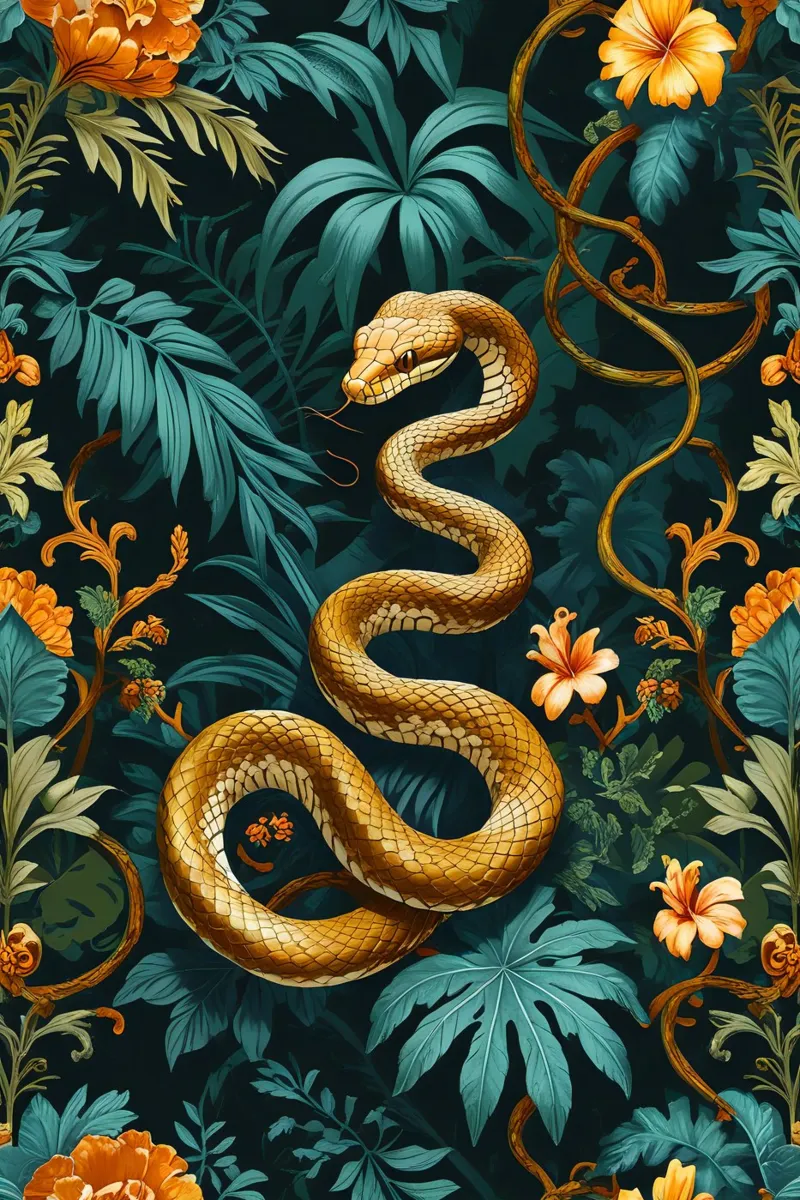 Snack Style Forest poster con telaio in alluminio da Jeff Studio