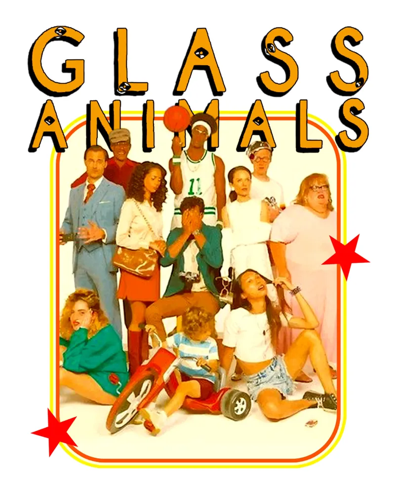 Banda di tutti i membri - Animale di vetro poster con telaio in alluminio da https://www.juniqe.com/uk/shop/Henndraws